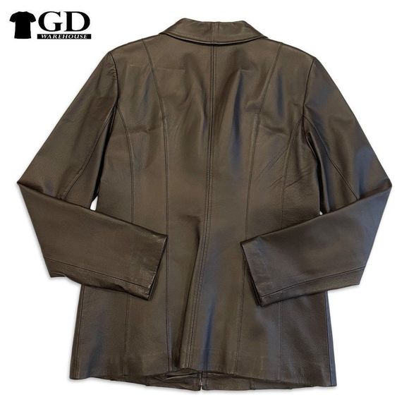 Women's Leather Coat by East Fifth: Medium Tall - Picture 2 of 11